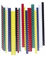 Spirál, műanyag, 12 mm, 56-80 lap, FELLOWES, 100 db, fehér, (100 db)