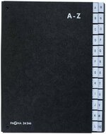 Rendszerező mappa, asztali, karton, A4, 24 rekeszes, A-Z, PAGNA "Classic", fekete