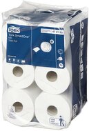 Toalettpapír, T9 rendszer, 2 rétegű, 14,9 cm átmérő, TORK " SmartOne Mini", fehér, (12 tek)