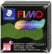 Gyurma, 57 g, égethető, FIMO "Professional", levélzöld