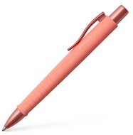 Golyóstoll, 1 mm, XB, nyomógombos tolltest, korallpiros tolltest, FABER-CASTELL "Poly Ball Urban", kék
