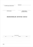 Nyomtatvány, munkavédelmi oktatási napló, 40 oldal, A4, VICTORIA PAPER, 10 tömb/csomag, (10 db)