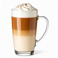 Üvegbögre, füllel, 2 db-os szett, íves 40cl "TeaTime", (2 db)