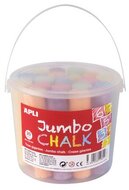 Aszfaltkréta, kerek, jumbo, 20 darabos, APLI, vegyes színek, (20 db)