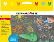 Aszfaltkréta, egér formájú, EBERHARD FABER, 6 különböző szín, (6 db)