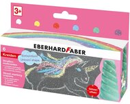 Aszfaltkréta, unikornis szarv formájú, EBERHARD FABER, 6 csillámos szín, (6 db)