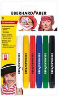 Arcfesték, csavarható, EBERHARD FABER, 6 különböző szín, (6 db)