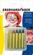 Arcfesték, mini, EBERHARD FABER, 6 különböző szín, (6 db)