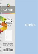 Spirálfüzet, B5, kockás, 80 lap, SHKOLYARYK "Genius", vegyes
