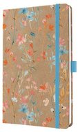 Naptár, A5, heti, 2027, kemény borító, SIGEL "Jolie", Blue Floral Serenity