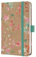 Naptár, A6, heti, 2027, kemény borító, SIGEL "Jolie", Green Floral Serenity