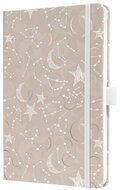 Naptár, A5, heti, 2027, kemény borító, SIGEL "Jolie", Cosmic Fantasy Beige