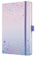 Naptár, A5, heti, 2027, kemény borító, SIGEL "Jolie", Butterfly Confetti Candy