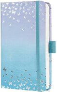 Naptár, A6, heti, 2027, kemény borító, SIGEL "Jolie", Butterfly Confetti Sky