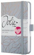 Naptár, A6, heti, 2027, kemény borító, SIGEL "Jolie", Twilight Grey
