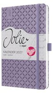 Naptár, A5, heti, 2027, kemény borító, SIGEL "Jolie", Lavender Purple