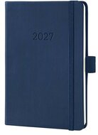 Naptár, A6, heti, 2027, kemény borító, SIGEL "Conceptum", éjkék