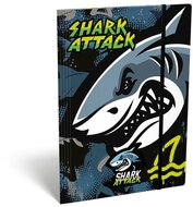Gumis mappa, karton, A4, LIZZYSULI, "Shark Attack"