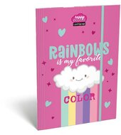 Gumis mappa, karton, A4, LIZZYSULI, "Lollipop Rainbow"