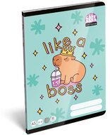 Füzet, tűzött, A5, vonalas, 32 lap, 3. osztály, LIZZYSULI, "Lollipop Capybara","12-32"