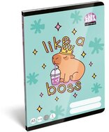 Füzet, tűzött, A5, vonalas, 32 lap, 1. osztály, LIZZYSULI, "Lollipop Capybara","14-32"