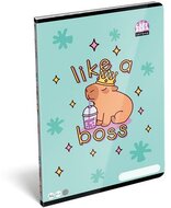 Füzet, tűzött, A4, kockás, 32 lap LIZZYSULI, "Lollipop Capybara"