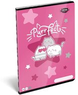 Füzet, tűzött, A4, sima, 32 lap LIZZYSULI, "Kit tok Stars Purrfect"