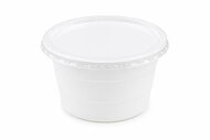 Műanyag gulyás tányér, tetőzhető, 750 ml, 50 db, fehér, (50 db)