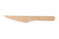 Kés, fa, egyszer használatos, 16 cm, 100 db, (100 db)