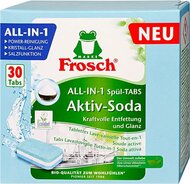 Mosogatógép tabletta, 30 db, FROSCH "All-in-1", aktív szóda, (30 db)