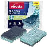 Viszkóz szivacs, 2 db, VILEDA "Pro Clean", kék, (2 db)
