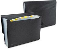 Harmonikamappa, A4, PP, 13 rekeszes, RAPESCO "Eco GRS Recycled", matt fekete
