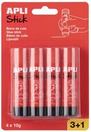 Ragasztóstift, 10 g, 3+1 kiszerelés, APLI, (4 db)