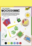 Moosgumi, öntapadó, 20x29 cm, 7 lap, FOLIA "Basic", 7 különböző szín, (7 lap)