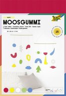 Moosgumi, 20x29 cm, 15 lap, FOLIA "Happy", 5 különböző szín, (15 lap)
