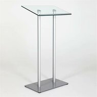 Előadói pulpitus, üveg fedlap, 111 cm