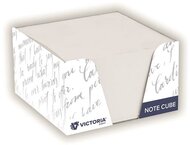 Kockatömb adagolóval, 85x85x50 mm, VICTORIA OFFICE, (347 lap)