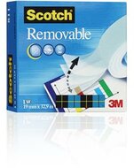 Ragasztószalag, 19 mm x 33 m, eltávolítható, 3M SCOTCH "Removable 811", (33 méter)
