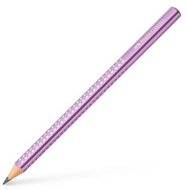Grafitceruza, B, háromszögletű, FABER-CASTELL "Sparkle Jumbo", metál lila