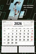 Naptár, fali, diák, 2026/2027 tanév, TOPTIMER, "Foci"
