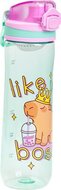 Kulacs, 600 ml, LIZZYSULI, Lollipop Capybara, zöld-lila