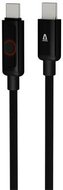 AVAX CB654 PULSEY 60W USB-C gyorstöltő kábel, fonott, 1m, szürke