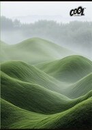 Füzet, tűzött, A4, sima, 80 lap, COOL BY VICTORIA "Green Calm"