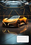 Füzet, tűzött, A5, vonalas, 32 lap, 2. osztály, COOL BY VICTORIA "Future Cars", "16-32"