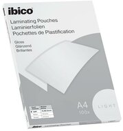 Meleglamináló fólia, 80 mikron, A4, fényes, IBICO "Light", (100 db)