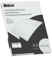 Meleglamináló fólia, 125 mikron, A3, fényes, IBICO "Standard", (100 db)