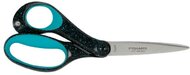 Olló, ifjúsági, 20 cm, balkezes, FISKARS, foltos pávakék