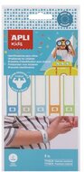 Azonosító karszalag, kézzel írható, tyvek, 5 db, APLI Kids, (5 db)