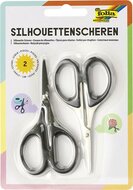 Olló, sziluett papírvágó, 10,5 cm, FOLIA, 2 db, (2 db)