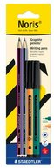 Grafitceruza és tűfilc készlet, STAEDTLER "Noris® colour edition set", narancs+zöld tűfilc, (4 db)
